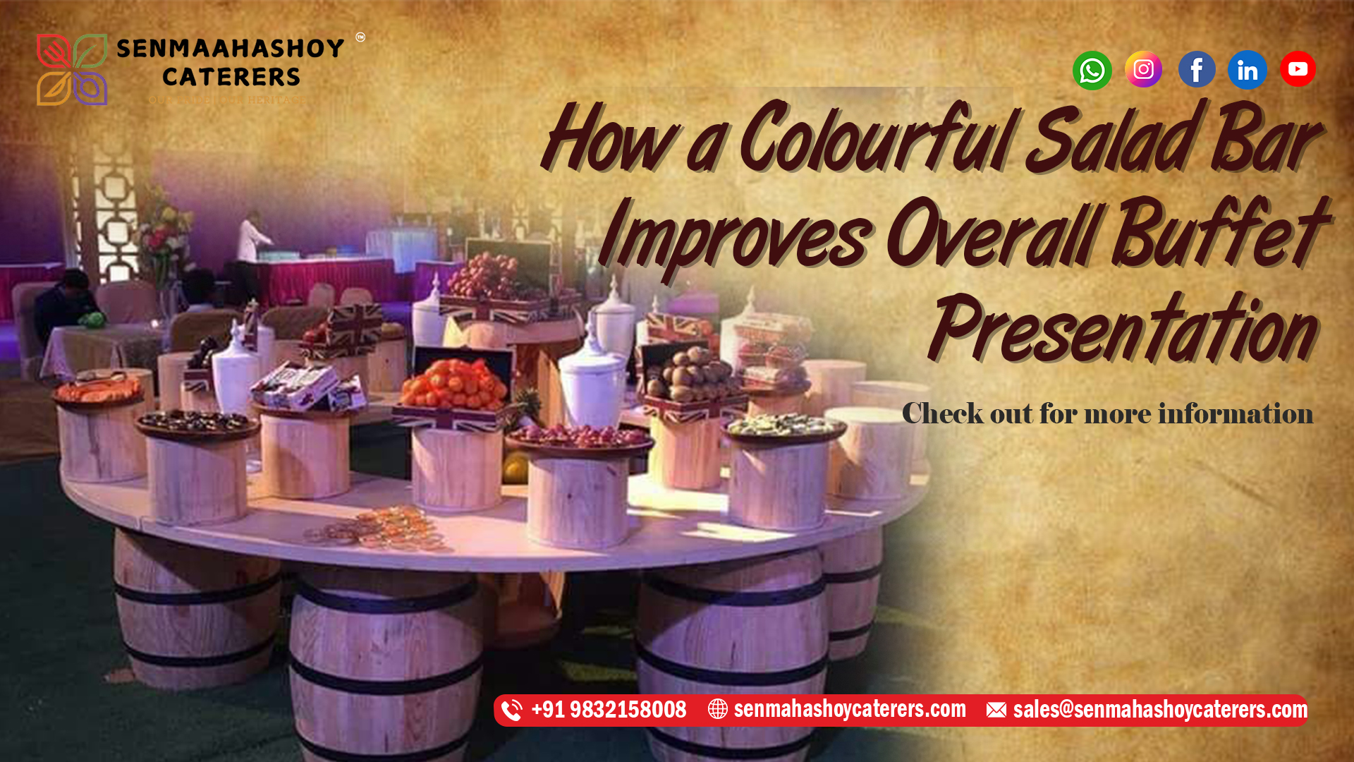 Colourful Salad Bar Ideas for Kolkata Catering